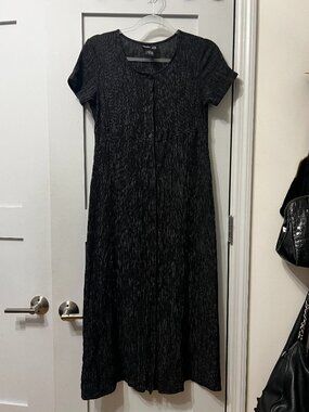 Vintage 90s button-front midi dress